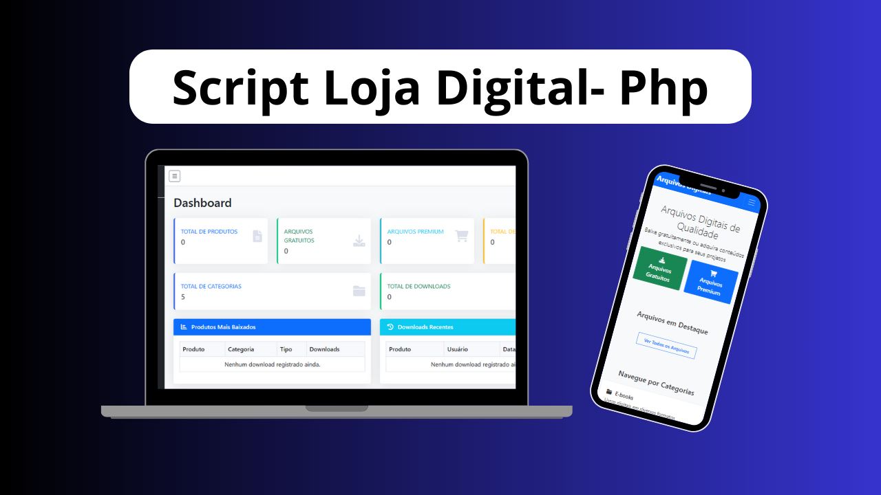 Script Loja Digital - Produtos para Download